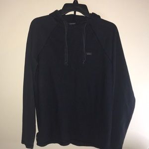 Vans Mens thermal hoodie size small dark gray